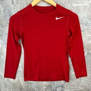 Nike Red Dri Fit Long Sleeve Shirt‎ Kids Size M / 8